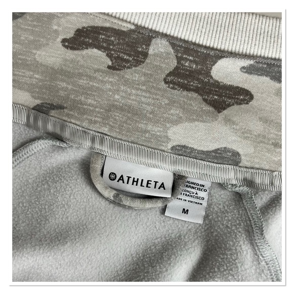 ATHLETA "Triumph" Grey Camo Zip Hoodie/Jacket - Picture 7 of 16